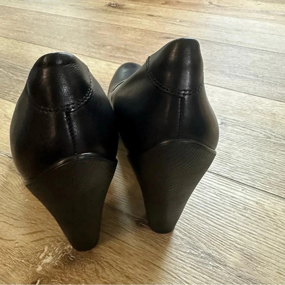 NIB Ecco Sculptured 75 Round Toe Textured Heel Leather Heels Size 41, 10-10.5 - Picture 9 of 12